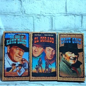 John Wayne VHS movies (3)